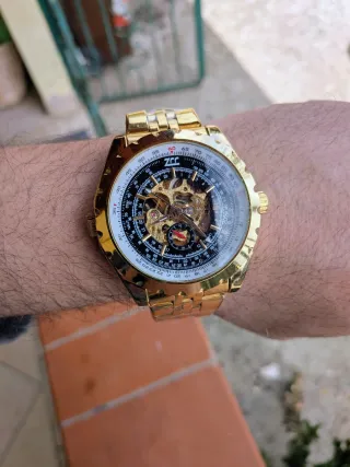 Orologio Uomo Automatico ZCC 49mm Oro Nero