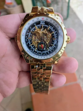 Orologio Uomo Automatico ZCC 49mm Oro Nero