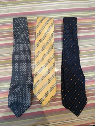 Lote de 3 Corbatas de Ermenegildo Zegna ORIGINALES