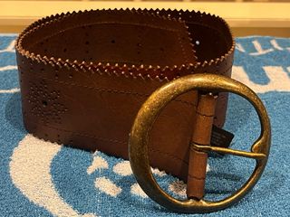 Cinturón Massimo Dutti Marrón Cuero