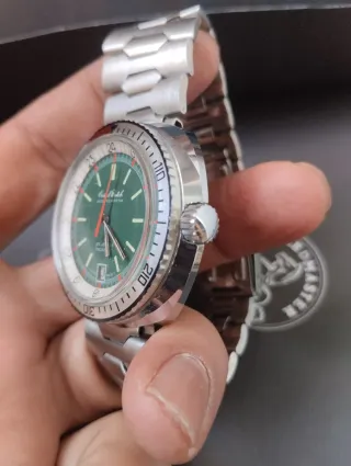 Reloj Cristal Watch Automático Perpetua Verde
