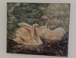 Cuadro de cisnes