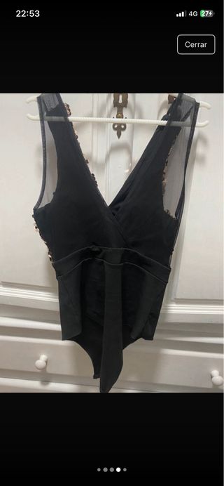 Body lentejuelas tienda local Talla M
