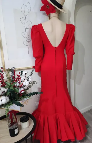Traje Flamenca Rojo Talla 38