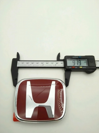 EMBLEMA LOGO HONDA CAPOT O MALETERO ROJO 92X75mm