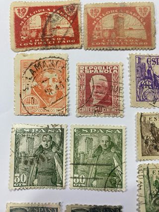 18 Sellos Antiguos España (desde 1889)