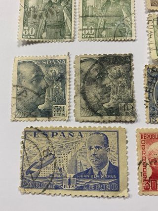 18 Sellos Antiguos España (desde 1889)