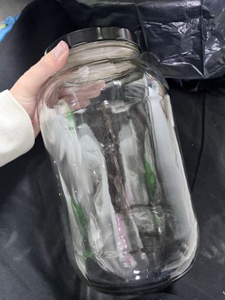 Bote de cristal grande