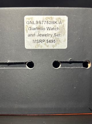 Set Gianello GNLSS7752BK-A Reloj y Pulsera
