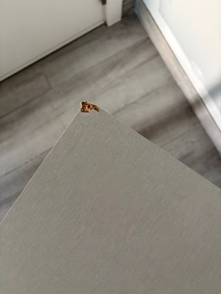 Mesa de cocina gris madera