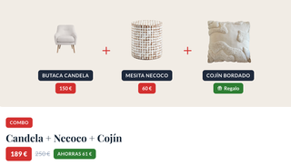 Butaca Candela + Mesita Necoco + Cojín