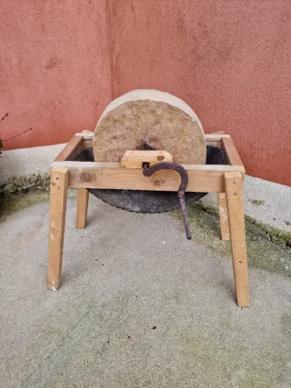 Muela moa piedra para afilar a pedal