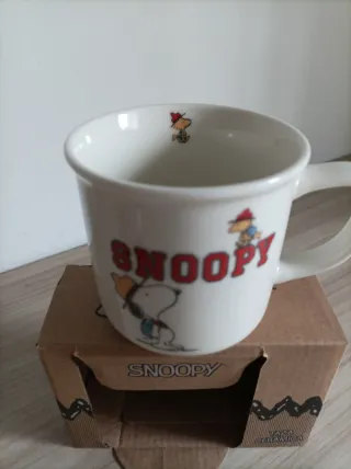 Taza y Tazón Snoopy Cerámica