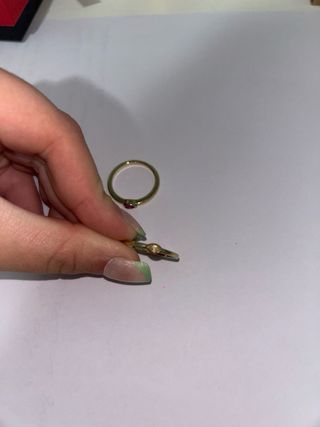 Conjunto 3 Anillos Oro y Rojo