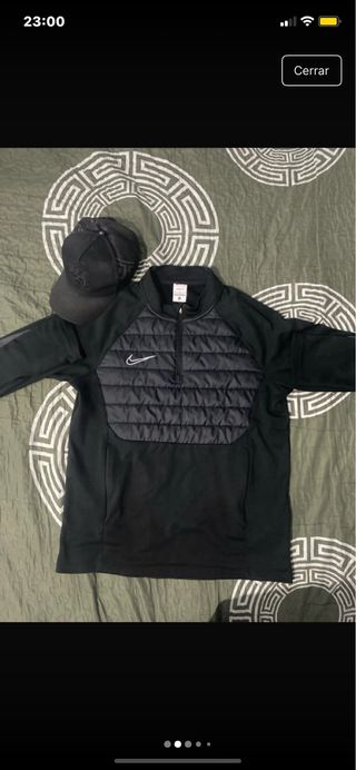 Sudadera Nike Negra Media Cremallera