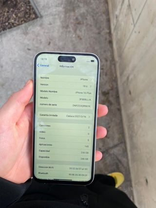 iPhone 16 Plus Blanco LEER DESCRIPCION!!