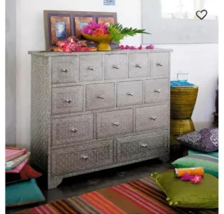 Cassettiera Maison du Monde legno e metallo