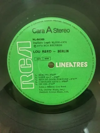 Vinilo LP Lou Reed - Berlin