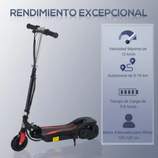 Patinete Eléctrico Plegable Niños 7-14 Años
