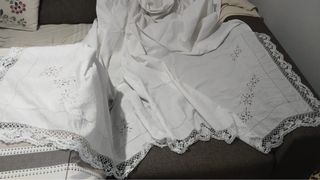 Sabana antigua bordada 2,60 x 2,50