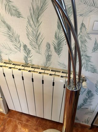 Lámpara de pie 5 focos cromada