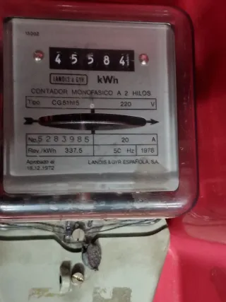 Contador Electricidad Analógico a elegir