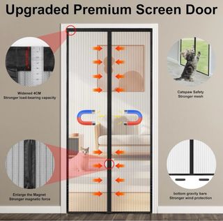 Mosquitera magnética 90x215 sin taladro