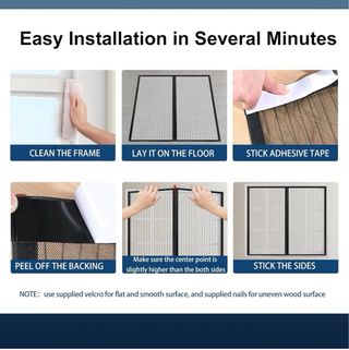 Mosquitera magnética 90x215 sin taladro