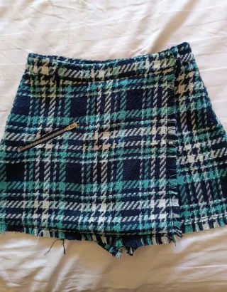 Falda pantalón Zara Kids cuadros