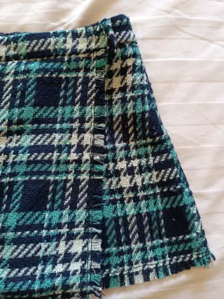 Falda pantalón Zara Kids cuadros