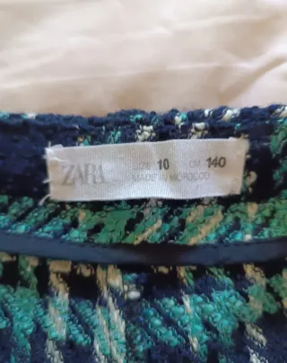 Falda pantalón Zara Kids cuadros