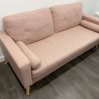 Sofá rosa 180cm x 80cm