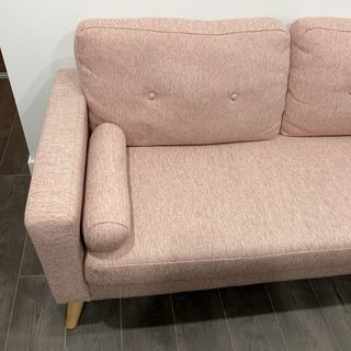 Sofá rosa 180cm x 80cm