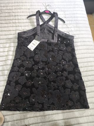 Vestido Zara Negro Talla XL