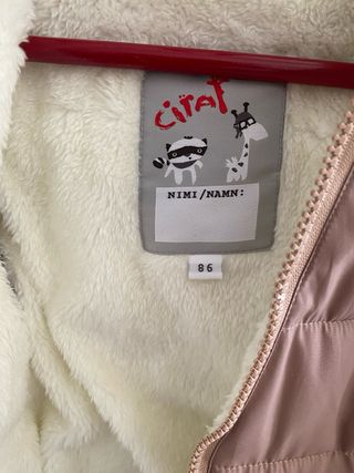 Peto impermeable invierno bebé