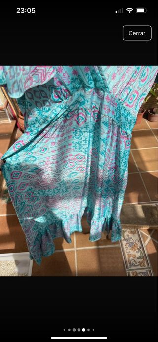 Vestido elástico estampado talla L