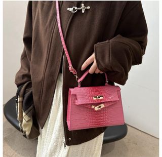 Bolso estilo Kelly Beige/Marrón