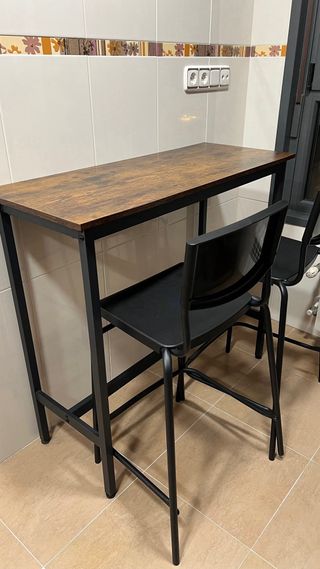 URGE Mesa alta cocina con 2 taburetes