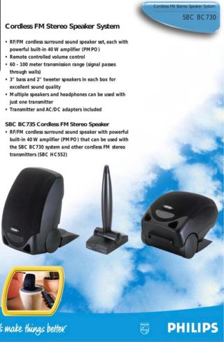 Altavoces Inalámbricos Philips SBC BC730