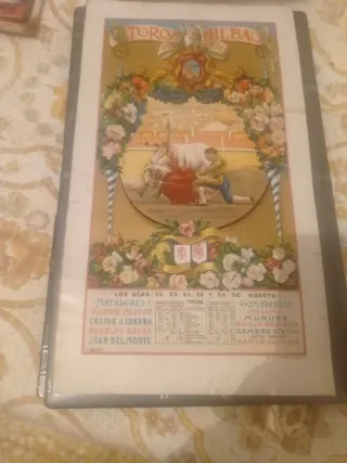 Cartel Toros Bilbao 1915 original
