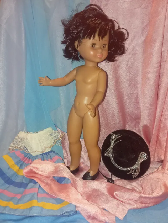 Nancy Mulata Pocahonta años 90. Vestido Mexicano