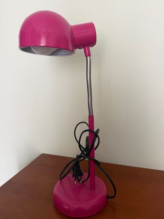 Lámpara Escritorio Rosa Metálica