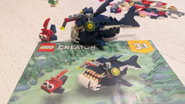 Lego Creator 31088 Vida Marina Tiburón Cangrejo