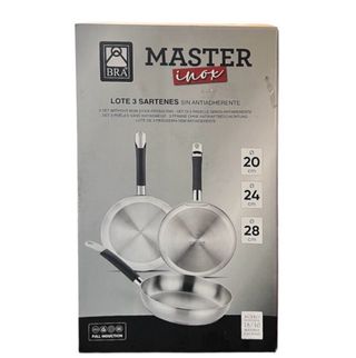 BRA Master Set de sartenes 20-24-28 cm