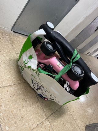 Andador para bebé color rosa