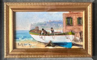 G. Rossano(1941)-Marina cornice “Atelier Fietta”