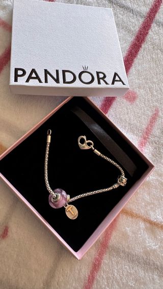 Pulsera Pandora Plata Corazón