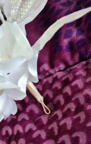 Tocado Novia Flores Perlas