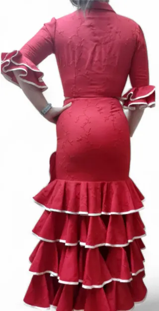 Traje Flamenco 2 Piezas Rojo