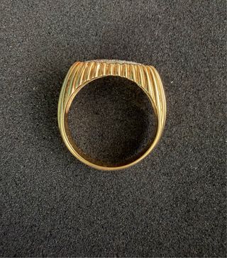 Anillo oro 18k con brillantes pequeños